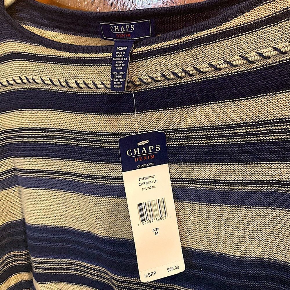 NWT. Chaps denim top - Picture 2 of 3